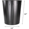 image:imageGenuine Joe  GJO58897 Steel 6 Gallon FireSafe Trash Can