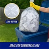 image:imageGenuine Joe GJO01014 LowDensity StarBottom Trash Can Liner Coreless Roll 60 Gallon Capacity 58 Length x 38 Width x 080 mil Thickness Clear Box of 100