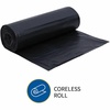 image:imageGenuine Joe GJO01535 Heavy Duty LowDensity Puncture Resistant Can Liner 60 gallon Capacity 56 Length x 39 Width x 150 mil Thickness Black Box of 50