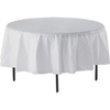 image:imageGenuine Joe GJO10330 Plastic Round Table Cover 84 Diameter White Pack of 6