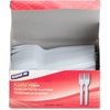 image:imageGenuine Joe Heavyweight White Plastic Forks Pack of 100100