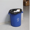 image:imageGenuine Joe Low Density HeavyDuty Can Liners 39 x 46 45 gal Capacity 150 mil Black 50 Count1 Count Pack of 150
