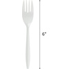 image:imageGenuine Joe Medium Weight Plastic Fork White 1000 Count