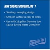 image:imageGenuine Joe SpaceSaving Slim Container Swing Lid Gray 1 Count203 x 115 x 46