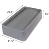 image:imageGenuine Joe SpaceSaving Slim Container Swing Lid Gray 1 Count203 x 115 x 46