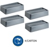 image:imageGenuine Joe SpaceSaving Swing Lid 46 x 203 x 115 Gray 4 Count