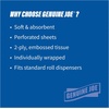 image:imageGenuine Joe Standard Bath Tissue 3 x 4 2Ply 400 SheetsRoll 96 Count4 x 4  550 Count Pack of 80