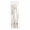 image:imageGenuine Joe Cutlery Utensil Kit with NapkinSaltPepper Individually Wrapped MediumWeight White 250 Count