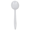 image:imageGenuine Joe Disposable Plastic Soup Spoon Bulk Packed MediumWeight White 1000 Count