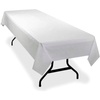 image:imageGenuine Joe GJO10324 Plastic BanquetSize Rectangular Table Cover Roll 300 Length x 40 Width White