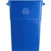image:imageGenuine Joe GJO57258 Recycling Rectangular Container 23 Gallon Capacity 2212 Width x 30 Height x 11 Depth Blue