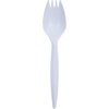 image:imageGenuine Joe Medium Weight Plastic Spork Bulk Packed White 1000 Count1000 Count Pack of 1