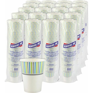 image:imageGenuine Joe Cold Beverage Cup 3oz Paper Striped Pattern 50 Count12oz
