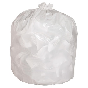 image:imageGenuine Joe GJO02312 Heavy Duty LowDensity Kitchen Trash Bag 13 Gallon Capacity 31 Width x 24 Height x 085 mil Thickness White Box of 150