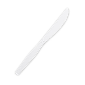 image:imageGenuine Joe HeavyMedium Weight Plastic Knife White 100 Count