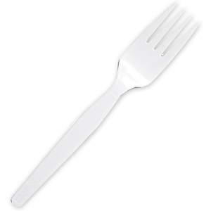 image:imageGenuine Joe Heavyweight White Plastic Forks Pack of 100100