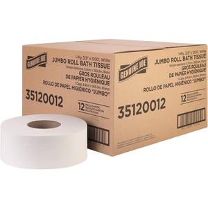 image:imageGenuine Joe Jumbo Roll Bath Tissue 2Ply 33 x 700 White 12 Count35 x 1200 Pack of 12