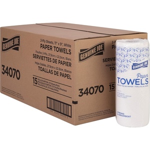 image:imageGenuine Joe Kitchen Paper Towels 2Ply 9 x 11 70 Count Pack of 1570 Count Pack of 15