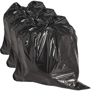 image:imageGenuine Joe Low Density HeavyDuty Can Liners 39 x 46 45 gal Capacity 150 mil Black 50 Count1 Count Pack of 150