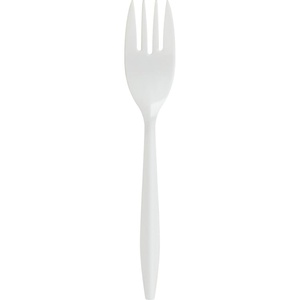 image:imageGenuine Joe Medium Weight Plastic Fork White 1000 Count