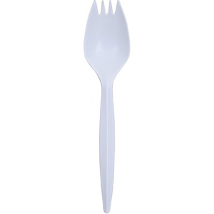 image:imageGenuine Joe Medium Weight Plastic Spork Bulk Packed White 1000 Count1000 Count Pack of 1