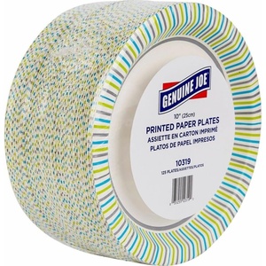 image:imageGenuine Joe Printed Paper Plates 10 Pack of 12510 Inch