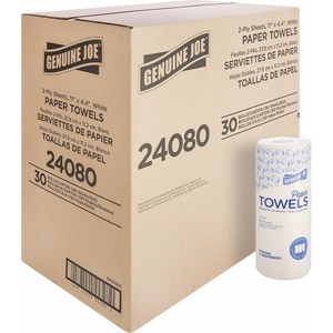 image:imageGenuine JoeGJO24080 2Ply Household Roll Paper Towels Pack of 30  WHITE160 Count Pack of 30