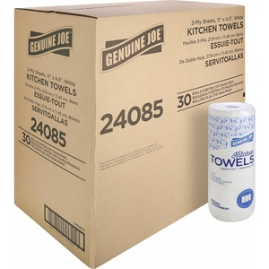 image:imageGenuine JoeGJO24080 2Ply Household Roll Paper Towels Pack of 30  WHITE170 Count Pack of 30