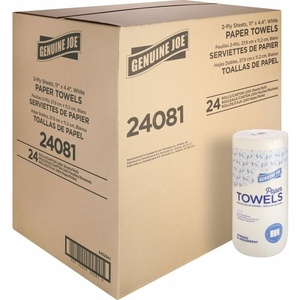 image:imageGenuine JoeGJO24080 2Ply Household Roll Paper Towels Pack of 30  WHITE200 Count Pack of 24