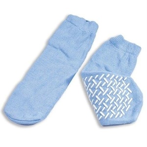 image:imageSlipper Socks Large Sky Blue Pair Mens 79 Wms 810