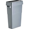 image:imageGenuine Joe 23Gallon Slim Waste Container 30 x 20 x 11 Gray 4 Piece