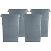 image:imageGenuine Joe 23Gallon Slim Waste Container 30 x 20 x 11 Gray 4 Piece