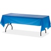 image:imageGenuine Joe GJO10325 Plastic Rectangular Table Cover 108 Length x 54 Width Blue Pack of 6Blue