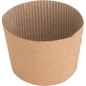 image:imageGenuine Joe GJO19049PK Protective Corrugated Cup Sleeve Brown Pack of 50