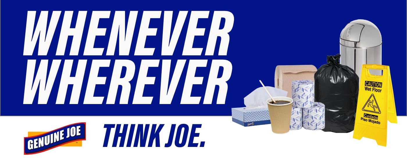 Genuine Joe Disposable Tableware, Trash Liners & Bulk Soap Kits
