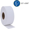 image:imageGenuine Joe Jumbo Dispenser Roll Bath Tissue  2 Ply  350 x 1000 ft  9 Roll Diameter  White  Nonperforated Fragrancefree  For Restroom Washroom  8  Carton