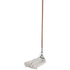 image:imageGenuine Joe GJO54201 Wet Mop 4Ply 94inx60in Wood Handle 24 oz Natural Cotton