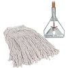 image:imageGenuine Joe GJO54201 Wet Mop 4Ply 94inx60in Wood Handle 24 oz Natural Cotton