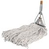 image:imageGenuine Joe GJO54201 Wet Mop 4Ply 94inx60in Wood Handle 24 oz Natural Cotton