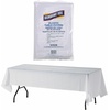 image:imageGenuine Joe Plastic Table Cover 54 x 108 White 6 Count