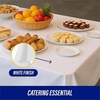 image:imageGenuine Joe Plastic Table Cover 54 x 108 White 6 Count