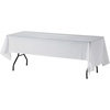 image:imageGenuine Joe Plastic Table Cover 54 x 108 White 6 Count